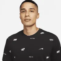 Nike Club мужские Allover Print футболка цвет черный