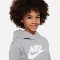 Nike Sportswear Club Fleece Pullover Little Kids Толстовка з капюшоном колір сірий