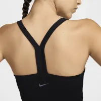 Nike One Fitted женская Dri-FIT Strappy Cropped Tank Top цвет черный