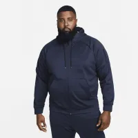 Nike Therma чоловічі Therma-FIT Full-Zip Fitness Top блакитний
