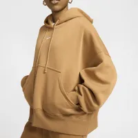 Nike Sportswear Phoenix Fleece женская Over-оверсайз Pullover Толстовка с капюшоном цвет коричневый