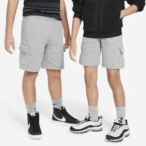 Nike Sportswear Club Fleece Big детские Cargo шорты цвет серый