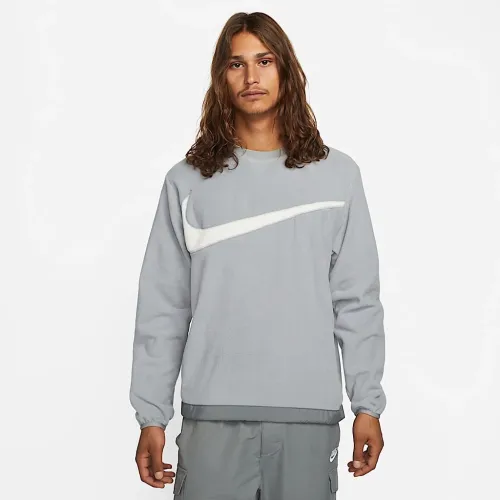 Nike Club+ чоловічі Fleece Winterized Crew колір сірий