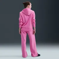 Nike Sportswear Phoenix Fleece женская С высокой Талией Wide-Leg Pants Pink