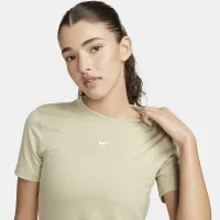 Nike Sportswear Essential жіноча Slim Cropped футболка колір зелений