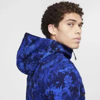 Nike Tech Windrunner чоловічі Fleece Full-Zip Толстовка з капюшоном блакитний