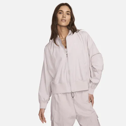 Nike Sportswear Essential женская оверсайз Bomber Куртка цвет фиолетовый