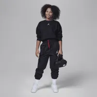 Nike Jordan Icon Play Big дитячі оверсайз Crew колір чорний