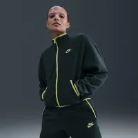 Nike Sportswear Club Fleece женская Loose Cozy Track Куртка цвет зеленый