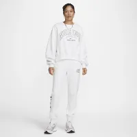 Nike Sportswear Phoenix Fleece женская Over-оверсайз Crew-Neck свитшот цвет коричневый