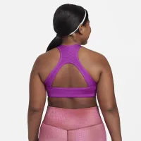 Nike Swoosh Big дитячі (Girls') Reversible Sports Bra (Extended Size) колір фіолетовий