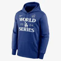 Los Angeles Dodgers 2024 World Series Authentic Collection Men’s Nike Therma MLB Pullover Толстовка с капюшоном синий