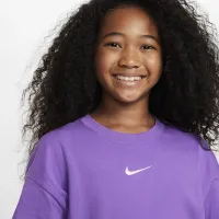 Nike Sportswear Essential Big детские (Girls') футболка цвет фиолетовый