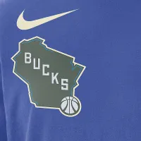 Milwaukee Bucks Courtside City Edition чоловічі Nike NBA Max90 Long-Sleeve футболка блакитний