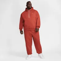 Nike Solo Swoosh мужские Fleece Pullover Толстовка с капюшоном цвет красный