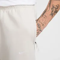 Nike Solo Swoosh чоловічі Open-Hem Fleece Pants колір сірий