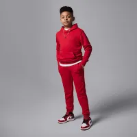 Nike Jordan Dri-FIT Sport Big дитячі Crossover Pullover Толстовка з капюшоном колір червоний