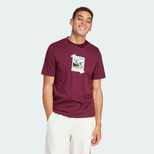 Футболка adidas Sportswear All Day I Dream About... Graphic IS9045 - бордовая
