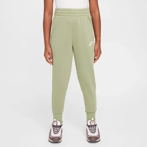 Nike Sportswear Club Fleece Big дитячі (Girls') З високою талією Fitted Pants колір зелений