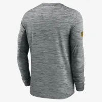 Pittsburgh Steelers Sideline Velocity чоловічі Nike Dri-FIT NFL Long-Sleeve футболка колір сірий