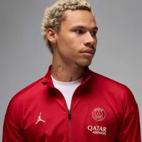 Nike Paris Saint-Germain Strike Fourth мужские Jordan Dri-FIT Soccer Knit Tracksuit цвет красный