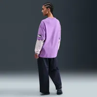 Nike Sportswear женская оверсайз Graphic футболка цвет фиолетовый