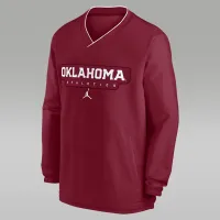 Oklahoma Sooners Sideline мужские Nike College Long-Sleeve Ветровка цвет красный