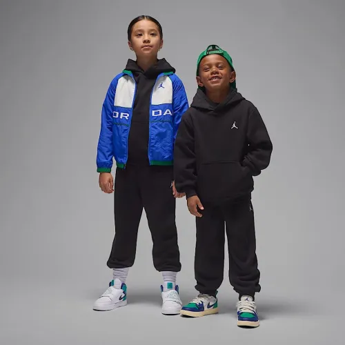 Nike Jordan Brooklyn Fleece Little дитячі 2-Piece Pullover Толстовка з капюшоном комплект колір чорний