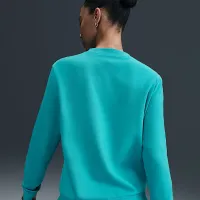 Nike Sportswear Club Fleece жіноча Crew-Neck світшот колір зелений