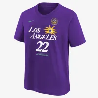 Cameron Brink Los Angeles Sparks Explorer Edition Big дитячі Nike WNBA футболка колір фіолетовий