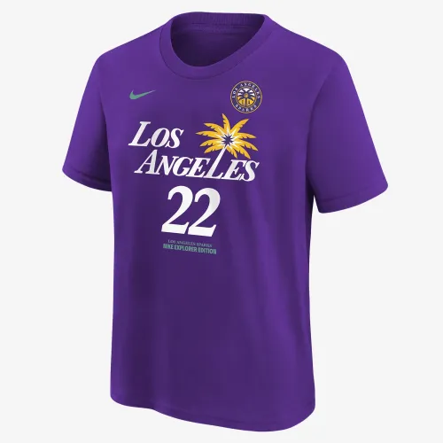 Cameron Brink Los Angeles Sparks Explorer Edition Big детские Nike WNBA футболка цвет фиолетовый
