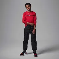 Nike Jordan Big дитячі Baseline Long Sleeve футболка колір червоний