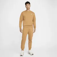 Nike Sportswear Club Fleece мужские Crew цвет коричневый
