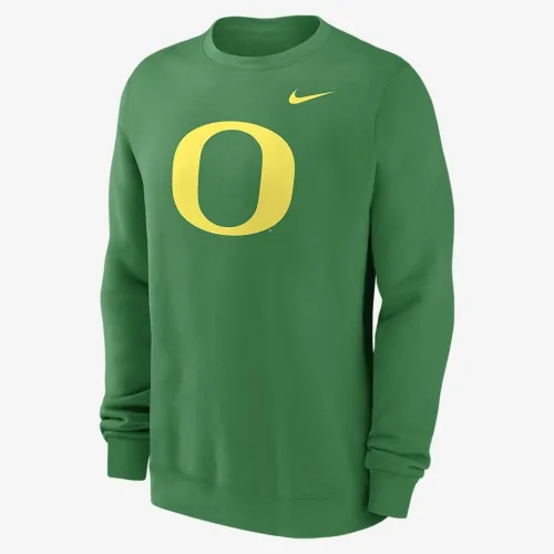 Oregon Ducks Primetime Everцвет зеленый Logo мужские Nike College Pullover Crew цвет зеленый