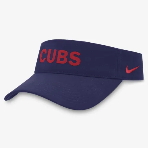 Chicago Cubs Wordmark мужские Nike Dri-FIT MLB Visor синий