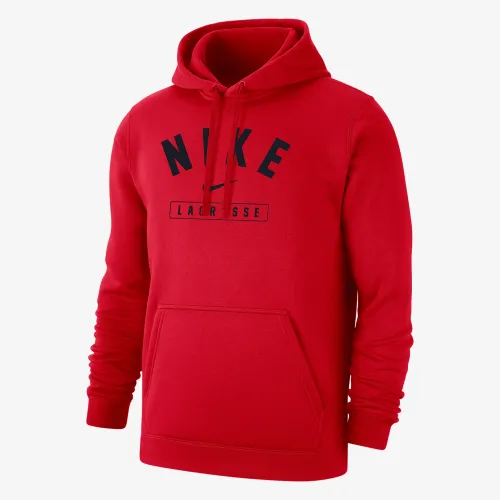 Nike Lacrosse мужские Pullover Толстовка с капюшоном цвет красный