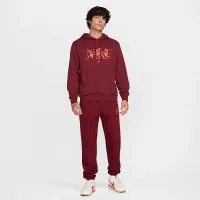 Nike Club мужские French Terry Толстовка с капюшоном цвет красный