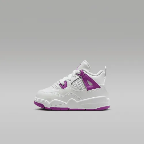 Nike Jordan 4 Retro Baby/Toddler Кросівки колір білий