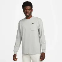 Nike Sportswear Premium Essentials чоловічі Long-Sleeve Pocket футболка колір сірий