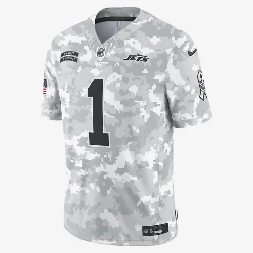 Sauce Gardner New York Jets Salute to Service чоловічі Nike Dri-FIT NFL Limited Jersey колір білий