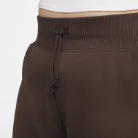 Nike Sportswear Phoenix Fleece женская С высокой Талией Loose шорты (большие размеры) цвет коричневый
