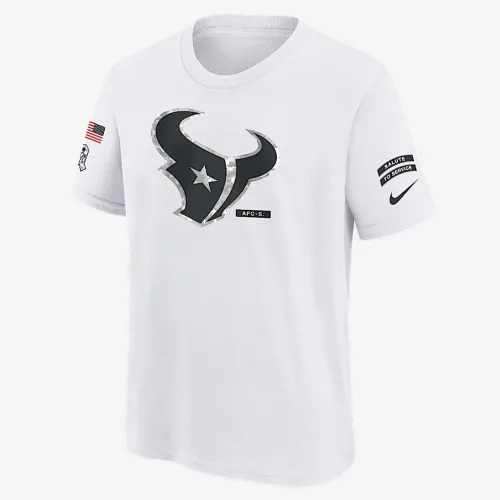 Houston Texans Salute to Service Primary Edge Legend Big детские Nike Dri-FIT NFL футболка цвет белый