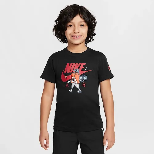 Nike Little детские Air Boxy футболка цвет черный