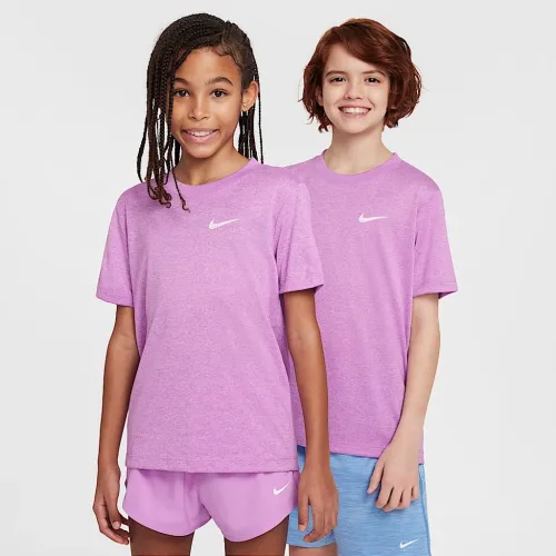 Nike Legend Big дитячі Dri-FIT футболка колір фіолетовий