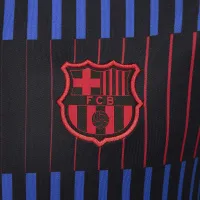 FC Barcelona Academy Pro Away мужские Nike Dri-FIT Soccer Pre-Match Short-Sleeve Top цвет черный