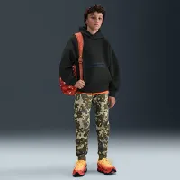 Nike Tech Big детские (для мальчиков) Camo Fleece Joggers цвет коричневый