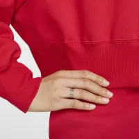 Nike Sportswear Phoenix Fleece женская Over-оверсайз Crew-Neck Graphic свитшот цвет красный