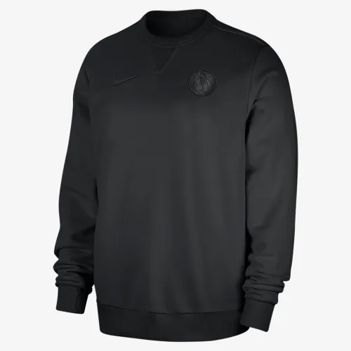Dallas Mavericks Standard Issue чоловічі Nike Dri-FIT NBA Crew-Neck світшот колір чорний