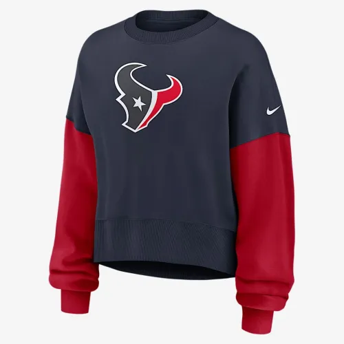 Houston Texans женская Nike NFL Pullover Crew синий
