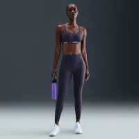 Nike Universa женская Medium-Support С высокой Талией 7/8 лосины с карманамицвет серый